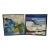 1990 "Sea Patterns" Contemporary Acrylic Abstract Paintings by Carol Barnes- a Pair For Sale