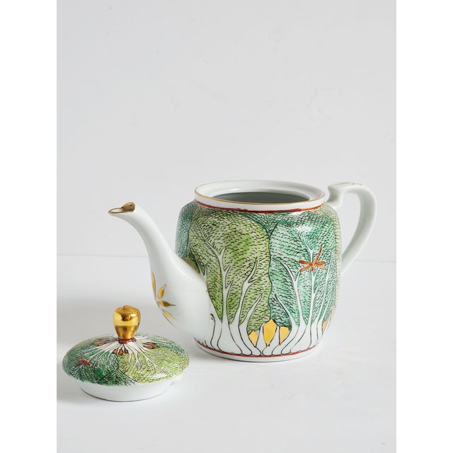 Mid 20th Century Chinoiserie Isco Japan Ware Porcelain Coffee Pot For Sale - Image 9 of 12