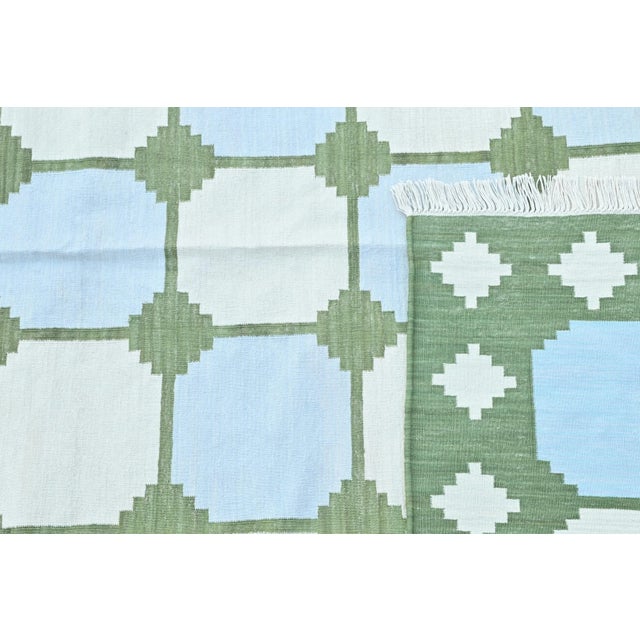 Casa Cosima Mishka Rug, 13' x 18', Light Blue, Green and White For Sale - Image 4 of 6