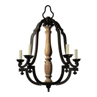 Dennis & Leen Louis XIV Wrought Iron Chandelier For Sale