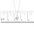 Early 21st Century 10K Rose Gold Plated Sterling Silver 1/5 Cttw Diamond Two-Tone Heart Pendant Necklace For Sale - Image 5 of 5