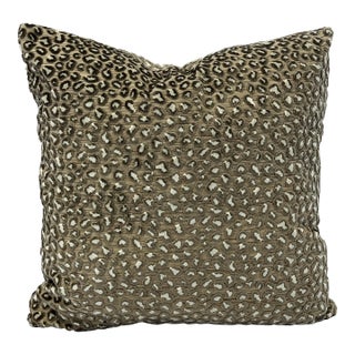 Animal Print “Wilde” Attributed to Colefax & Fowler 22” Feather/Down Pillow For Sale