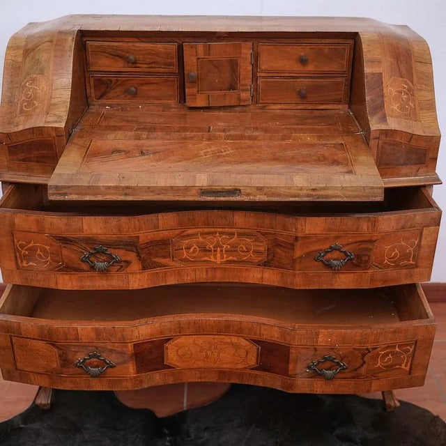 Vintage Two Drawer Secretary For Sale - Image 6 of 9