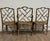 Vintage Chinese Chippendale Rattan Faux Bamboo Cane Seat Chairs For Sale - Image 12 of 12