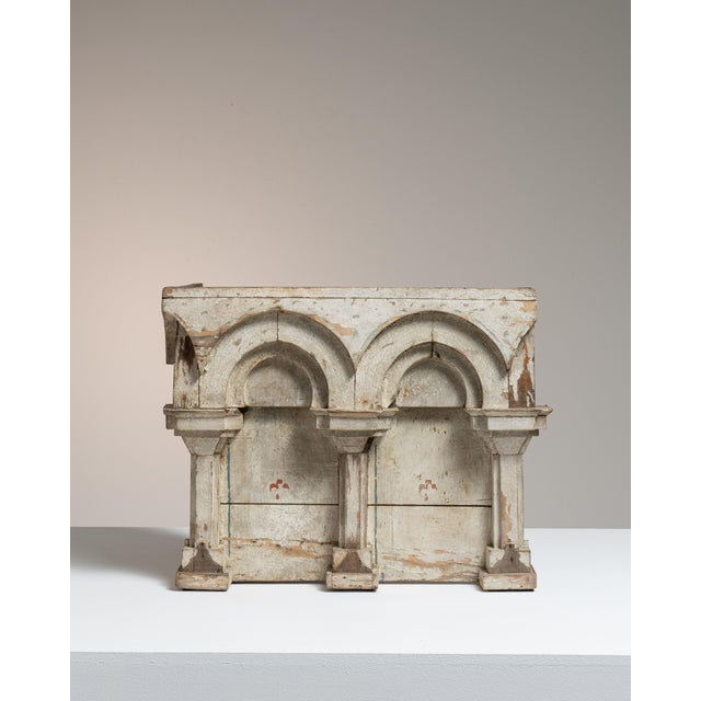 Early 19th Century France Neoclassical Antique White Wood Decorative Object For Sale In Greensboro - Image 6 of 15