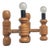 Nordic Wall Sconces in Oregon Pine, 1980s, Set of 2 For Sale