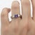 Metal Amethyst Solitaire Ring for Men Silver, Gold, Size 10 For Sale - Image 7 of 7