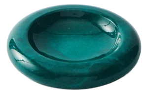 Italian Alabaster Malachite Green Catchall
