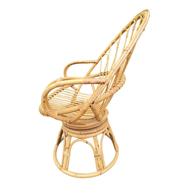 Rattan Egg Chairs, 1960s, France, Set of 2 For Sale - Image 8 of 16