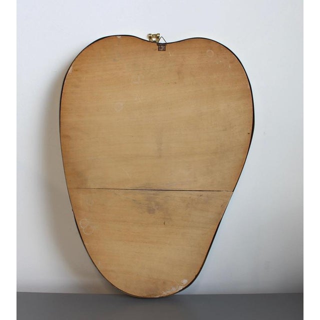 Vintage Italian Wall Mirror with Brass Frame, 1960s For Sale - Image 15 of 16