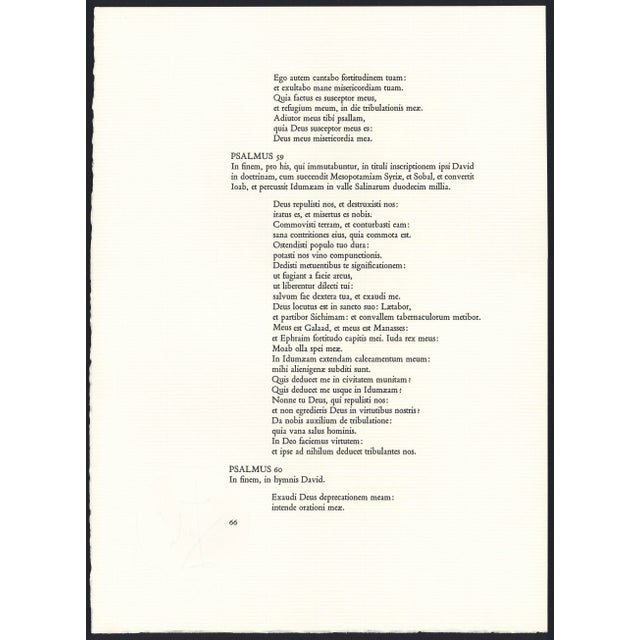 1968 Salvador Dalí Biblia Sacra "Et Post Buccellam Introivit in Eum Satanas" (Satan Entered Into Him...) For Sale - Image 9 of 11