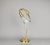 Large Vintage Solid Brass and Bubble Glass Heron Statue For Sale In Greenville, SC - Image 6 of 7