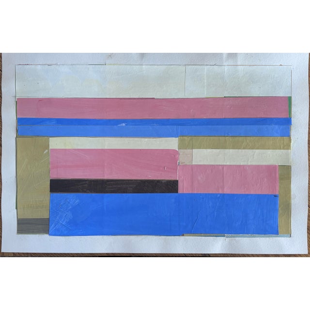 Discover the allure of contemporary art with this stunning 12x18" original collage painting, expertly crafted to bring...