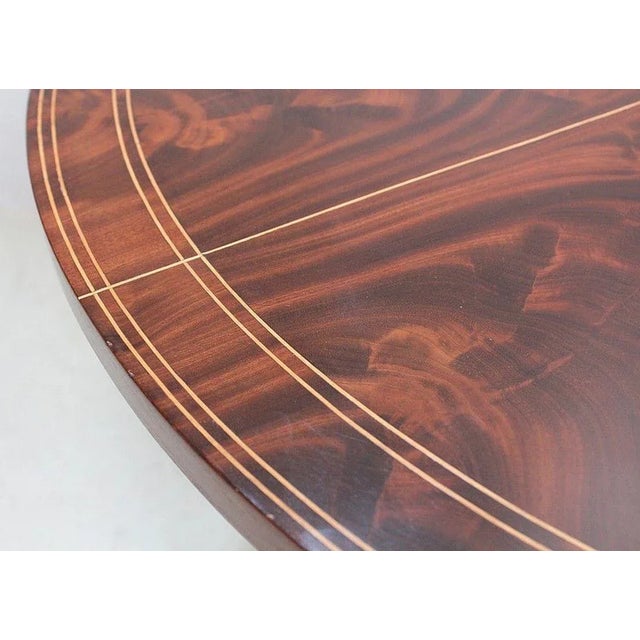 19th Century Charles X Pedestal Table in Mahogany Bramble Veneer & Marquetry For Sale - Image 11 of 18