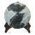 Chinese Natural Dream Stone Round White Fengshui Plaque Display For Sale