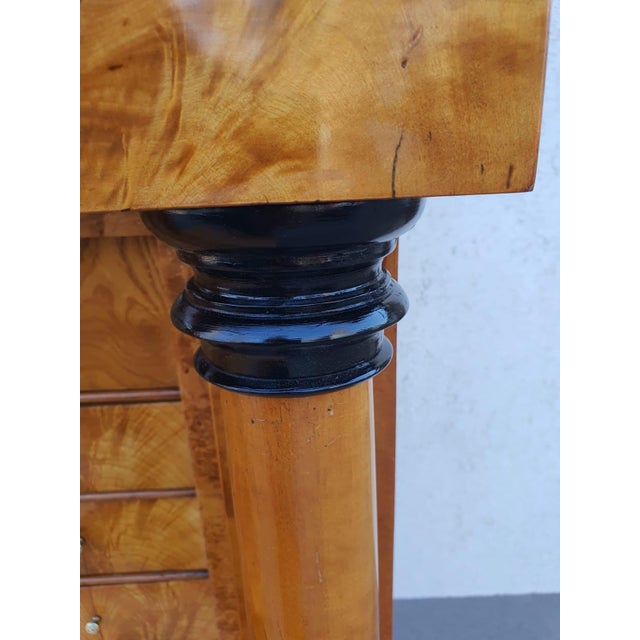 Early 19th Century Biedermeier Secretaire Desk in Cherrywood, 1830 For Sale - Image 5 of 16