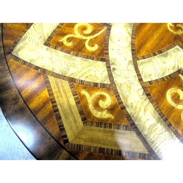 Wood Maitland-Smith Egyptian Revival Dining Table With Winged Creatures Claw Feet 1980s For Sale - Image 7 of 18