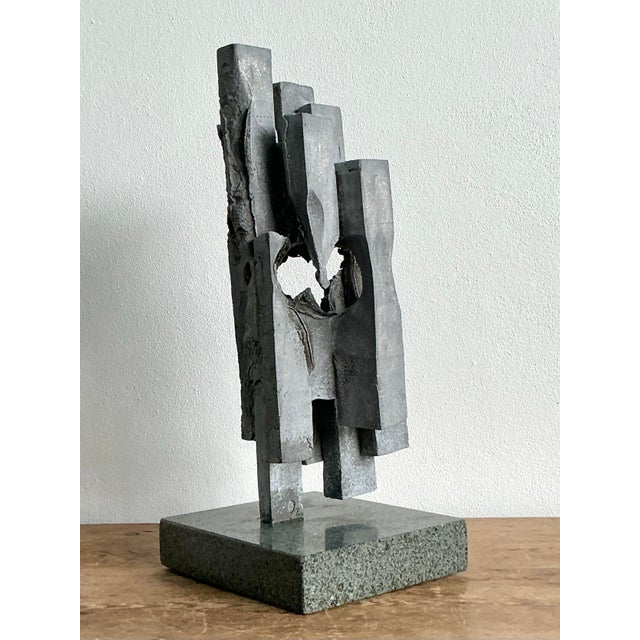 Metal Vintage Boho Brutalist Modernist Sculpture For Sale - Image 7 of 9