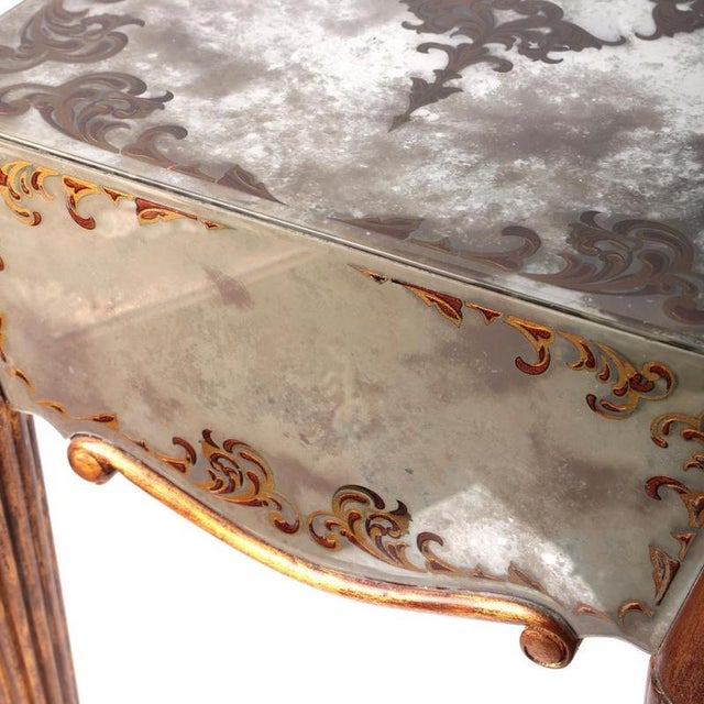 Venetian Art Deco Mirrored Side Table, 1930s For Sale - Image 6 of 10
