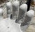 Abstract 1970s Pair of Concrete Hand Chairs For Sale - Image 3 of 4