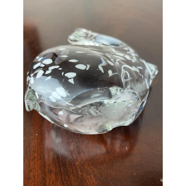 Set 3 Murano glass elephants, Italy, 70s. larger, intact, it is 18 cm tall, 13 cm wide and deep 6 cm; The medium, intact,...