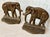 Bronze Stately Antique 1920’s Finely-Cast With Bronze Finish, ‘Mirrored’ Pair Elephant, Pachyderm Bookends For Sale - Image 8 of 12