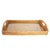 Artifacts Rattan Rectangular Tray with Glass Insert in Honey Brown - 21" For Sale - Image 4 of 6