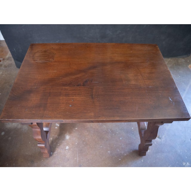 Wood Spanish Baroque Console or Fratino Table From the 19th Century For Sale - Image 7 of 9