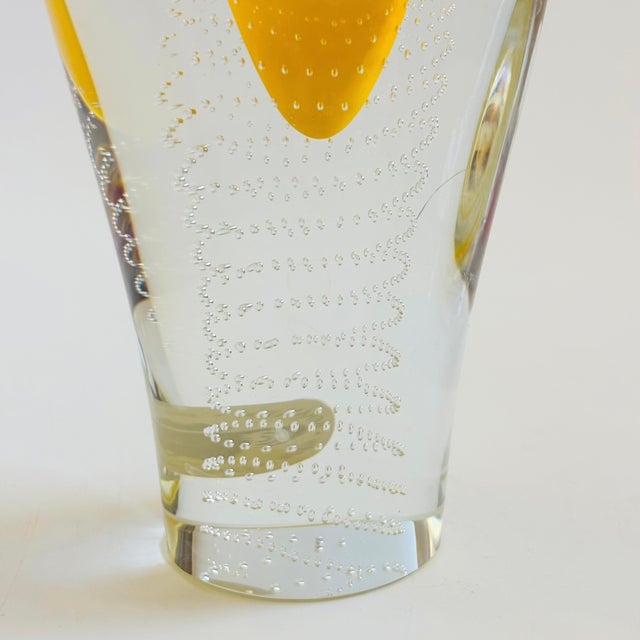 Glass Beranek Czech Art Glass Vase by Pavel Juda For Sale - Image 7 of 11