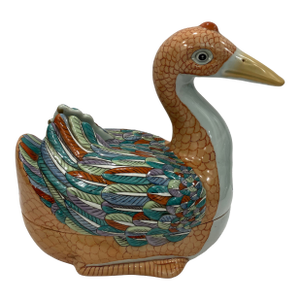 20th Century Chinese Duck Tureen