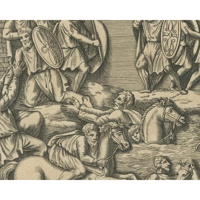 Montfaucon, Cavalry Battle and River Crossing with Armored Horsemen, 1722, Engraving For Sale - Image 4 of 8