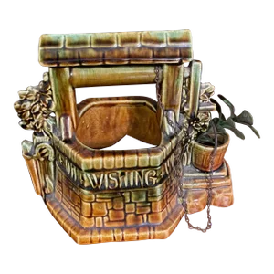 Vintage McCoy Wishing Well Planter