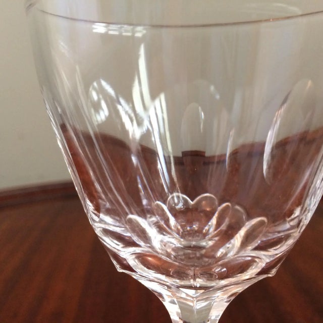 Tiffin Franciscan Crystal White Wine Glasses - Set of 4 For Sale - Image 4 of 6