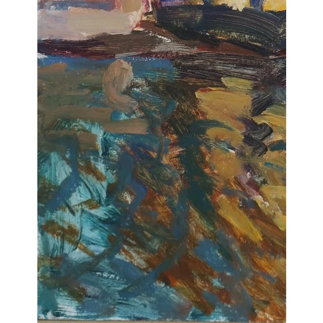 1980s Autumn Landscape Oil Painting, Ukrainian Impressionism, 1980s 49,5-39,5 For Sale - Image 5 of 6
