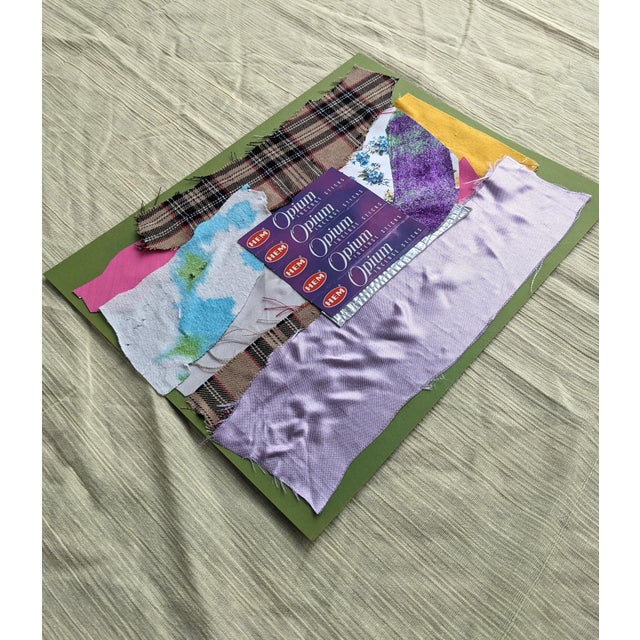 Textile "Incense Sticks" Mixed-Media Textile Collage by Frances Sousa For Sale - Image 7 of 7