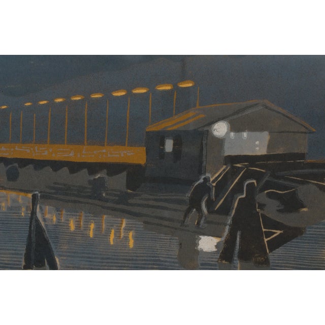 Mid-Century Modern Roland Dufström, Sorteringsverket 13/20, 1963, Woodblock Print For Sale - Image 3 of 12