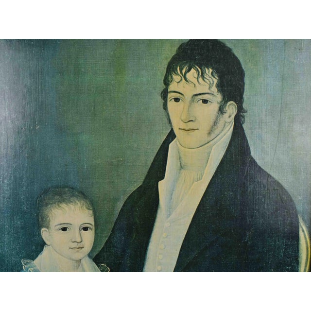This print is after portrait painting of Benjamin Yoe (1775-1832) and his son Benjamin Franklin Yoe (1804-1883) by Joshua...