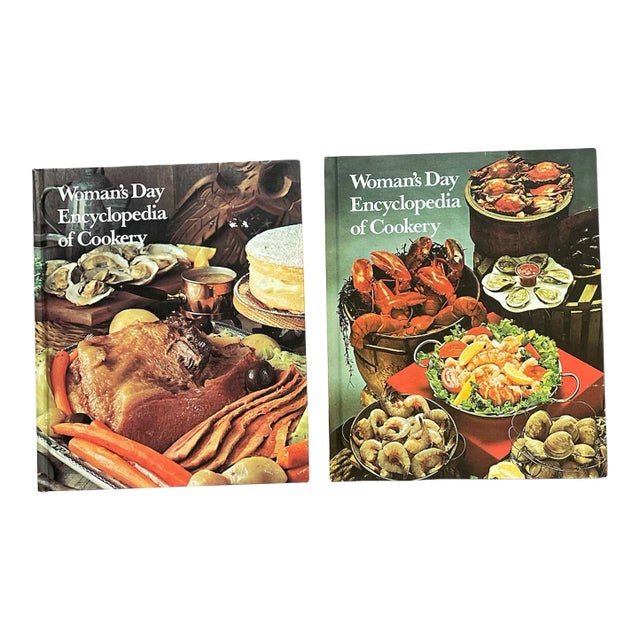 1970s Woman's Day Encyclopedia of Cookery Volumes 1 & 2 For Sale