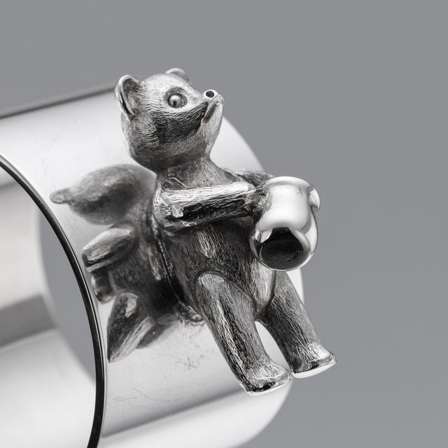 Silver 20th Century English Silver Napkin Ring from Asprey, London, 1993 For Sale - Image 8 of 10