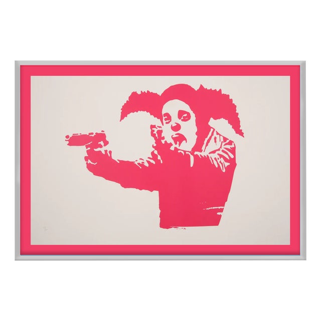 Banksy, Clown Skateboard Lick Shot, 2024, Print For Sale