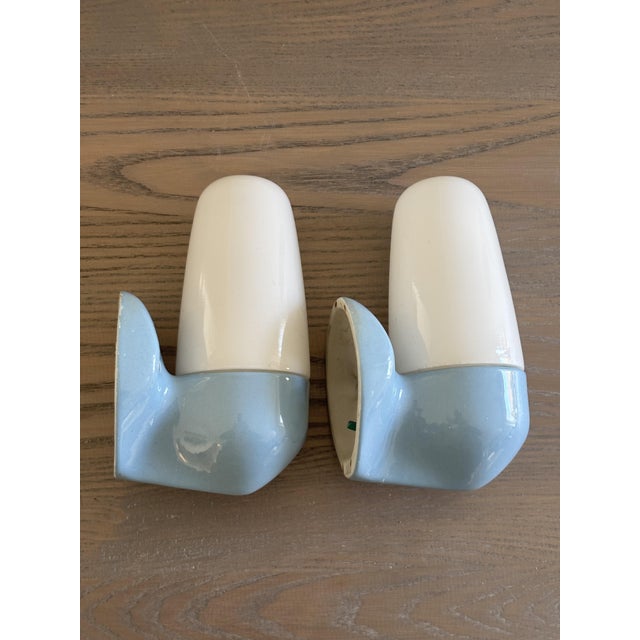 Model 6067 Sconces in Ceramic by Wilhelm Wagenfeld for Lindner, 1958, Set of 2 For Sale - Image 16 of 16