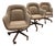 Vintage Mid-Century Executive Chairs Attributed to Max Pearson for Knoll - Set of 3 For Sale