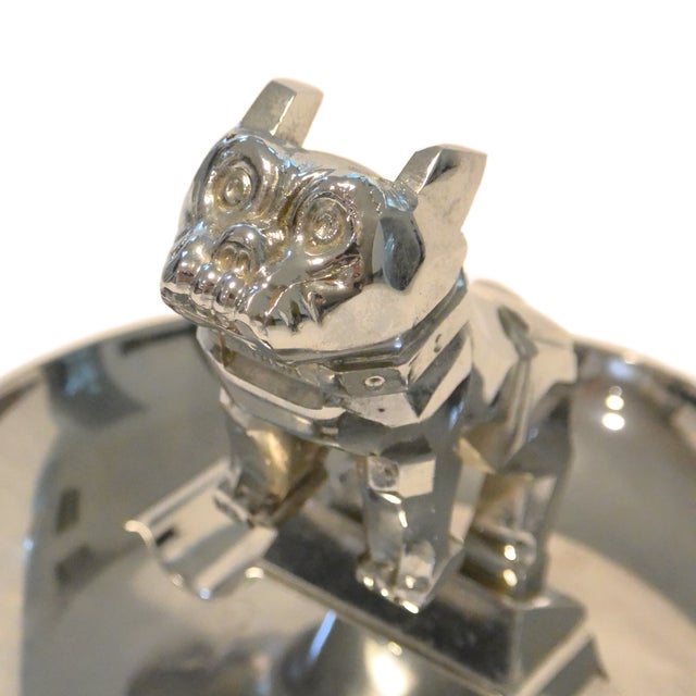 1930s Mid-Century Chrome Mack Truck Bulldog Cigar Ashtray by Central Die Casting For Sale - Image 5 of 9