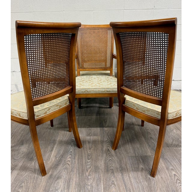 Vintage Ranck Furniture Solid Cherry Caned Back Dining Chairs - Set of 6 For Sale - Image 16 of 18