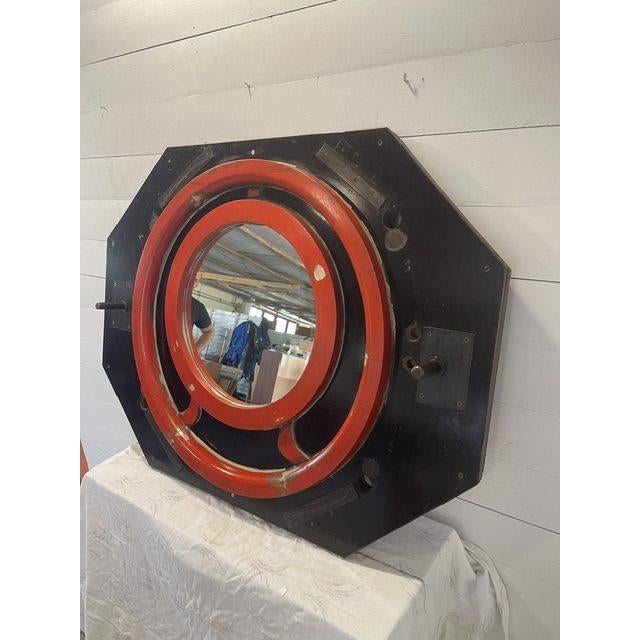 Vintage Mirror in Negative Wooden Molds, 1930 For Sale - Image 3 of 12
