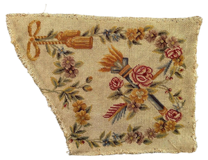 French Needlepoint Chair Cover Tapestry from Bobyrug, 1890s