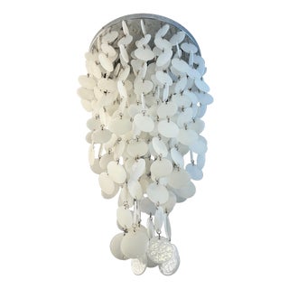 Murano Glass 3-Light Waterfall Chandelier in the style of Verner Panton, 1970s For Sale