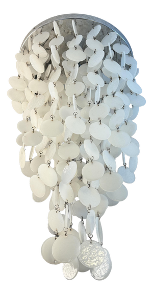 Murano Glass 3-Light Waterfall Chandelier in the style of Verner Panton, 1970s