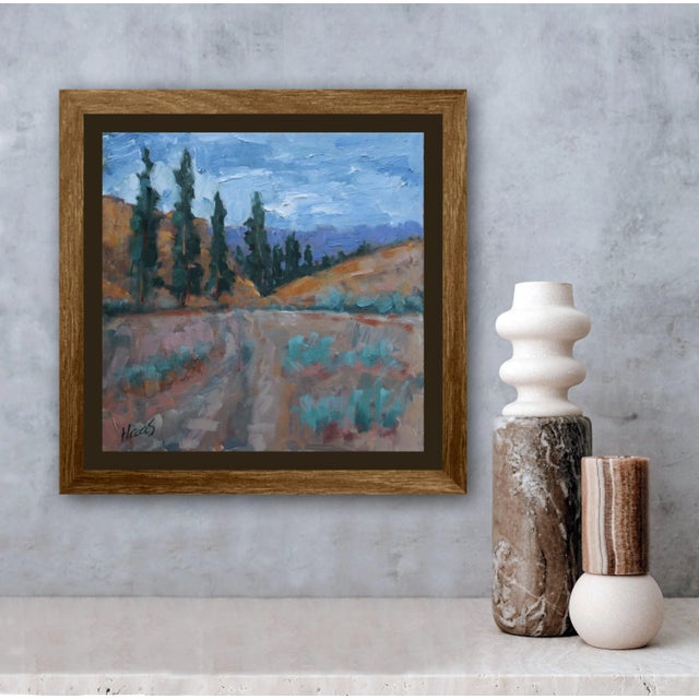 Quiet Places & Desertscapes — Nevada Desert Landscape Original oil painting by Haas, 10 x 10 unframed on linen panel,...