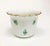 Chinese Bouquet Apponyi Green Porcelain Cachepot from Herend For Sale - Image 3 of 6
